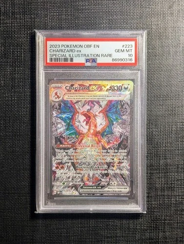 PSA 10 Charizard Ex 223/197 Obsidian Flames Special Illustration Rare Gem Mint