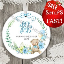 Adorable It's a Boy Baby Pregnancy Announcement Ornament Gift for Expecting C...