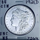 1921 D BU GEM MORGAN SILVER DOLLAR UNC MS+++ U.S. MINT RARE COIN 7264