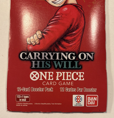受け継がれる意志　CARRYING ON HIS WILL×24Packs ONE PIECE Card Game Carrying on His Will OP-13 BANDAI Booster Box