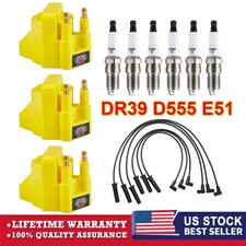 Ignition Coil DR39 + 6 Spark Plug & Wire Set For 1996-08 Buick Lucerne Chevy 3.8