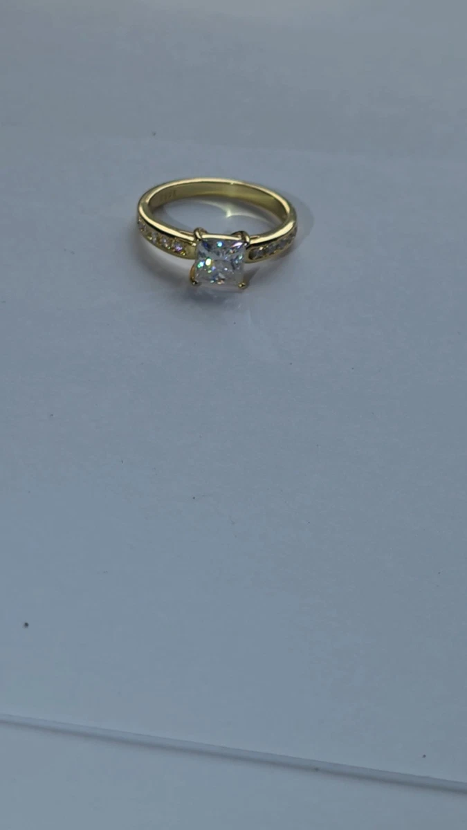 Cubic Zirconia Yellow Gold 10k Engagement Ring Engagement Rings