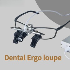 48° Ergo Dental Loupes 4X 6X with 5W LED Headlight Adjustable