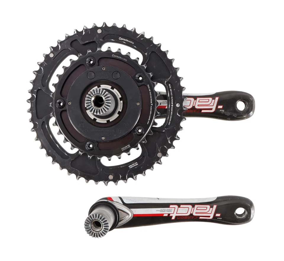 Juego de bielas de bicicleta de carretera de carbono Specialized S-Works 2x 10/11s 172,5 mm 50/34T Power2Max Foto 2 de 4