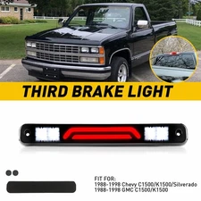 Smoked LED Third Brake 3rd Light Cargo Lamp 1988-1998 For Chevy GMC C1500 K1500