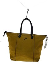 GABS Borsa tote con bordo in pelle, pelo di vitello, cachi
