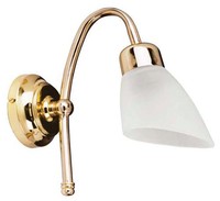Wandlampe Ismene Messing Glas Klassisch Rostfrei E14 Leuchte Bad Flur