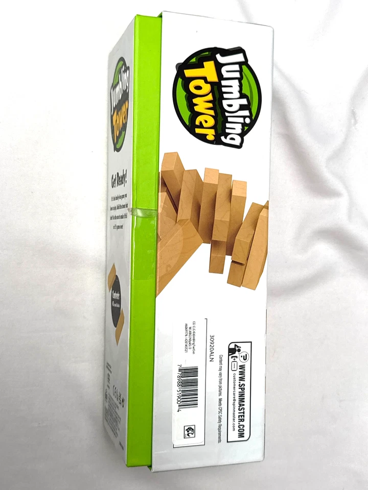 Jumbling Tower Game by Spin Master – Real Wood Blocks – Open Box, Unused - Image 2 of 4