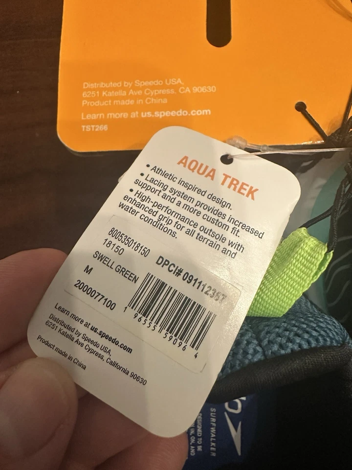 Speedo Niños Junior Squa Trek Aqua Natación Agua Zapatos Surf Walker Verde M 2/3 Foto 4 de 4