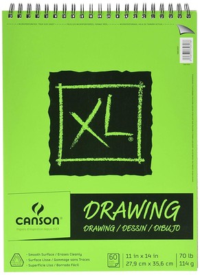 XL Series Drawing Paper, Wirebound Pad, 11x14 inches, 60 Sheets (70lb/114g) -...