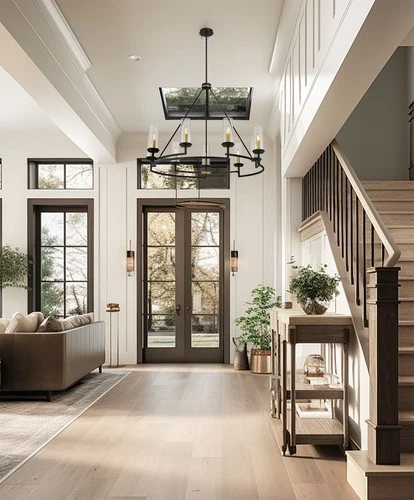 Minka Lavery 3209 Hillstone 9 Light 40"W Pillar Candle Style - Sand Coal / Soft - Picture 5 of 8