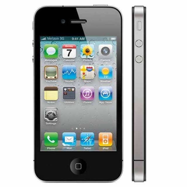 N Apple iPhone 4 - 16GB - Black (Verizon) Smartphone (A)