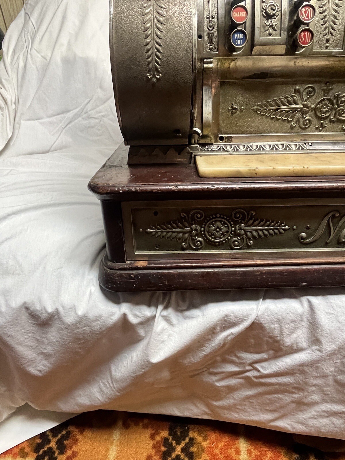 Antique Brass National Cash Register Model 452 eBay