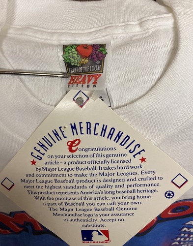 Camiseta vintage nueva con etiquetas 1998 Sammy Sosa 62 jonrón talla grande Chicago Cubs MLB - Imagen 4 de 7