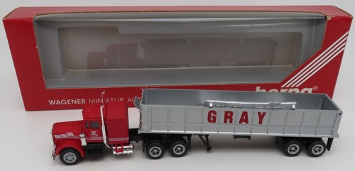 Herpa Ho 1/87 US Truck Kenworth W900 Trailer Semi Remolque Volquete Zu #850014 - Imagen 2 de 12