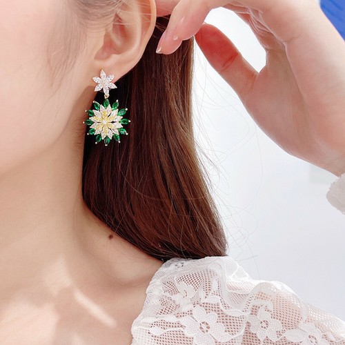 New Crystal Zircon Drop Dangle Earrings Ear Accessory Women Girls Jewelry Gifts - Picture 16 of 24