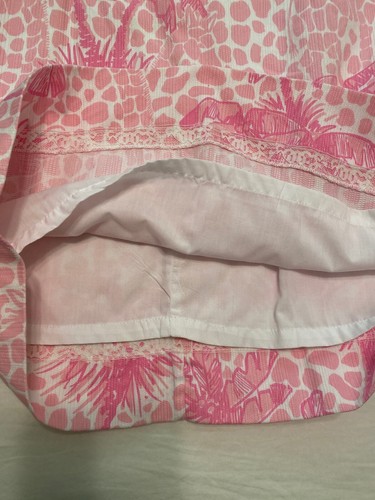 Abito Lilly Pulitzer Krista Shift in ottime condizioni - Jumbo Giraffa Palm, taglia 6, RARO rosa - Foto 7 di 7