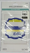 Spellbinders Nesting Die Set of 6 Paper Arts Labels 34 S4-416 NIP