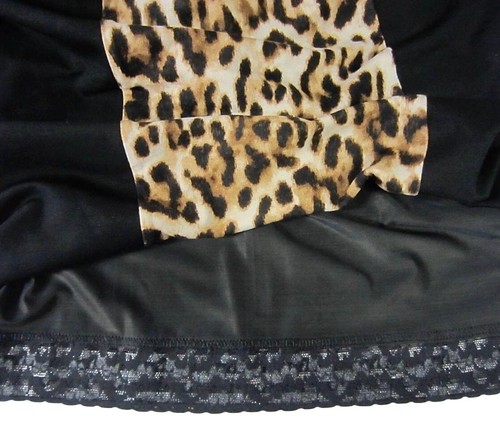 CHICO'S SO SLIMMING AVERY ANIMAL PANEL DRESS BLACK NWT $159 CHICOS SIZE 1 = 8/10 - Picture 6 of 6