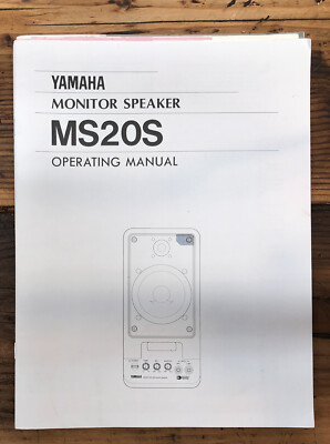 Yamaha MS20S Speaker Owner User Manual *Original* #1