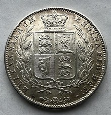AEF/EF 1842 HALF CROWN 