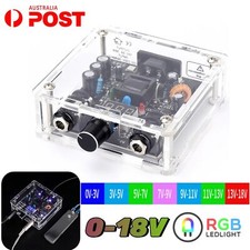 Transparent Tattoo Machine Power Supply Pen Gun Rotary Coil LCD Digital RGB AU