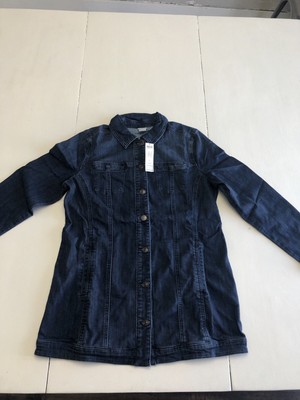 chicos elongated denim jacket