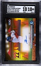Roman Anthony 2024 Bowman Scouts' Top 100 Autos Gold /50 #BTPA-22 SGC 10/10