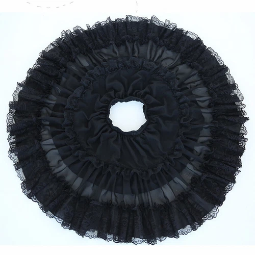 Damen Rüschen Lolita Rock Petticoat Reifrock Unterrock Spitze Cosplay Tüll süß - Bild 6 von 14