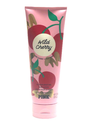 VICTORIA S SECRET PINK WILD CHERRY FRAGRANCE BODY LOTION CREAM 8 oz New