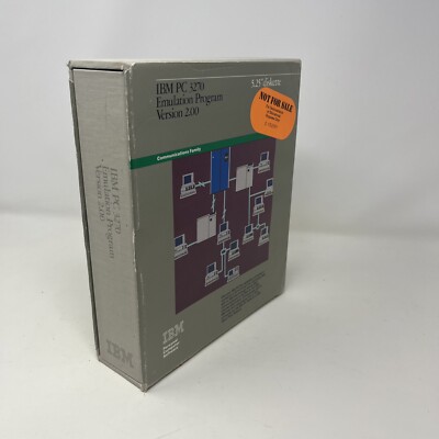 Vintage IBM 3270 Emulation Program  w/Disk in Box Demonstration