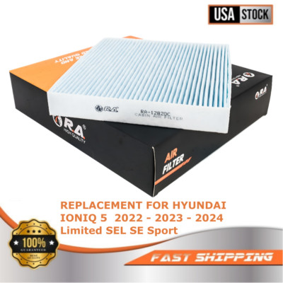 12820 Cabin Air Filter for HYUNDAI IONIQ 5 2022 2023 2024 Limited SEL SE Sport