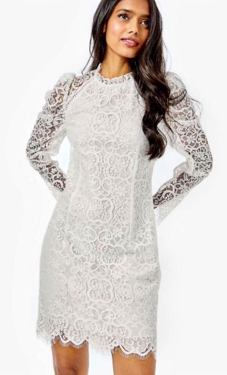 NWT Lilly Pulitzer Averi Coconut Two Tone Carnival Lace NWT Lilly Pulitzer Averi Coconut Two Tone Carnival Lace