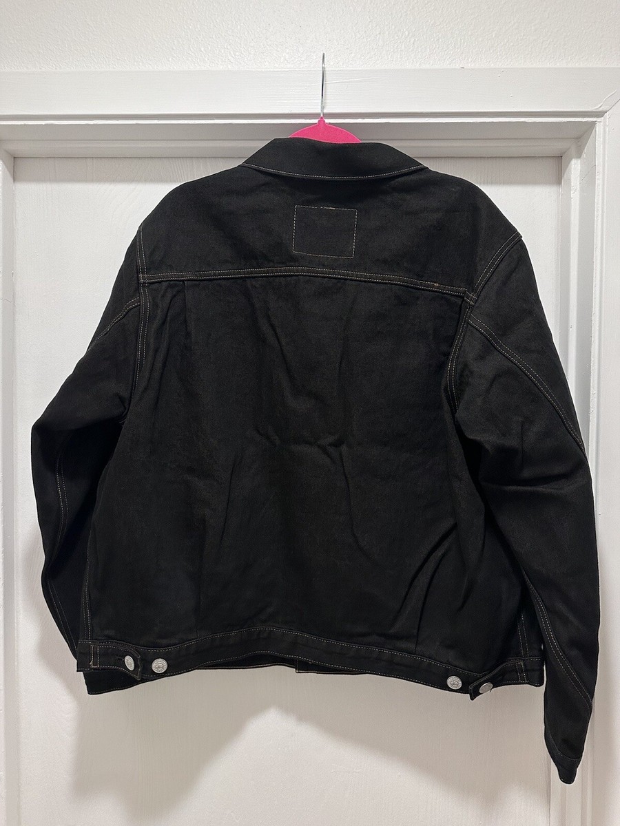 Stüssy Levi's Crispy Rinse Trucker Jacket Black/Brown Size X Stüssy Levi's Crispy Rinse Trucker Jacket Black/Brown Size X