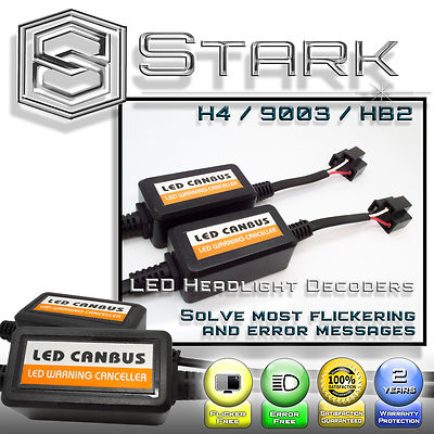PAIR LED Headlight Canbus Error Free Anti Flickering Resistor Decoder - H4 9003