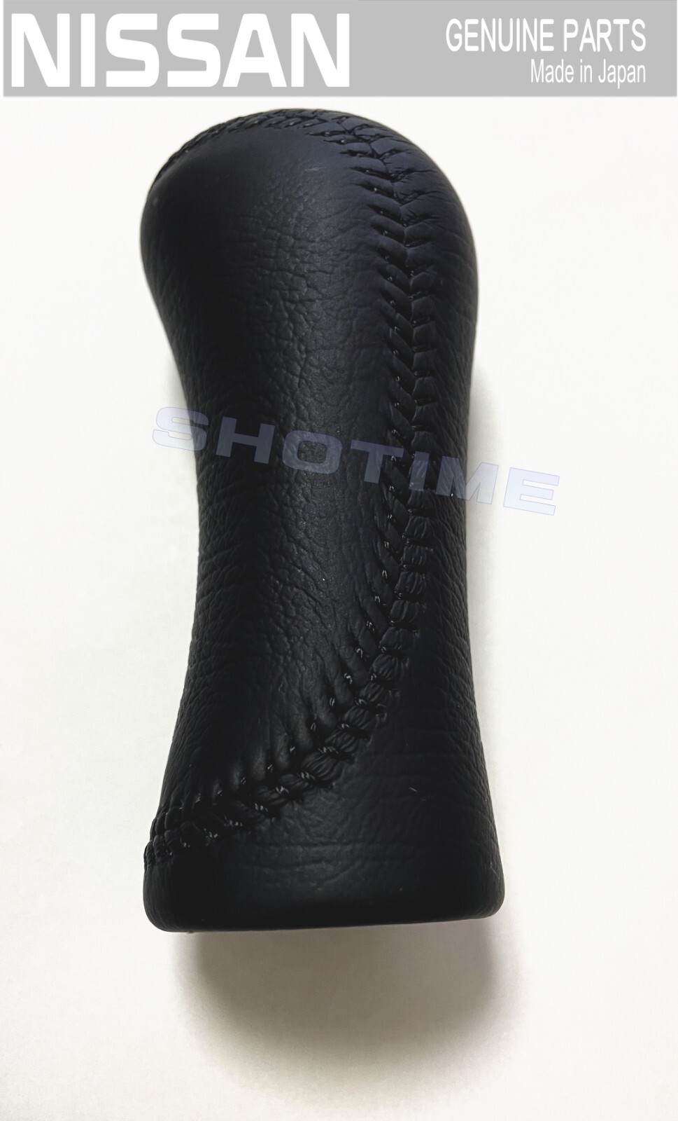 NISSAN GENUINE OEM FAIRLADY Z32 300ZX Black Leather Stitch Shift Knob