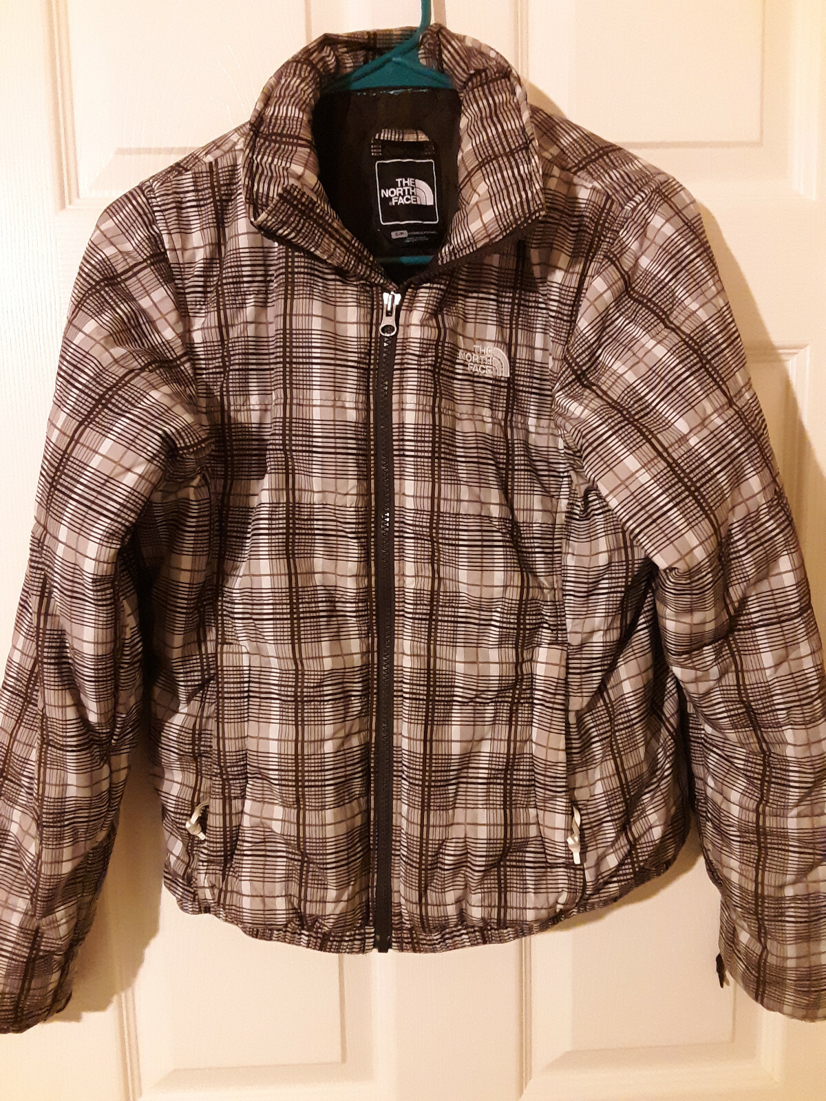 The North Face Brown Plaid Jacket Women 