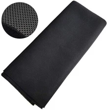 Speaker Grill Cloth 55x40in Black Mesh Fabric for Stereo Speaker Repair Use