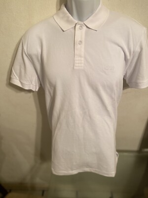 HUGO BOSS Green Label Men’s Piro_Us Regular Fit Polo Shirt White Sz Extra  Large
