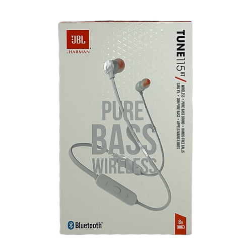 Buy JBL Tune 115BT Wireless Sport In-Ear Headphones Headsets with Remote -  White Online in Saint Helena, Ascension and Tristan da Cunha. 363682391018
