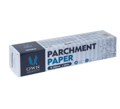 OWN BRAND Baking Parchment Paper Non Stick Silicone Coated Catering Cooking 300mm x 50m