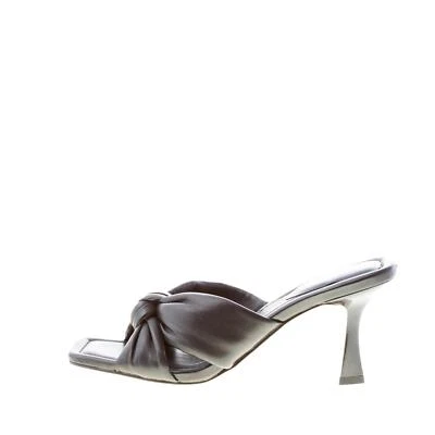 MICHAEL KORS damen schuhe Elena Heeled schwarz leder slide sandale - Bild 1 von 4