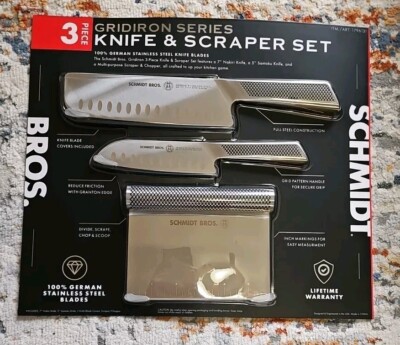 Schmidt Brothers Gridiron Series Knife & Scraper Set of 3
