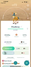 shiny Mudbray - TR-DE unregister  1m stardust
