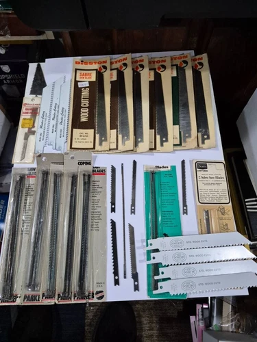Lot Of 45 new/used assorted Jig/Coping Saw Blade Various Size/Type/Brand