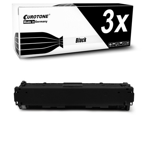 3x Eurotone Patrone SCHWARZ f�r HP Color LaserJet CP-1216 CP-1515-N CP-1518-NI