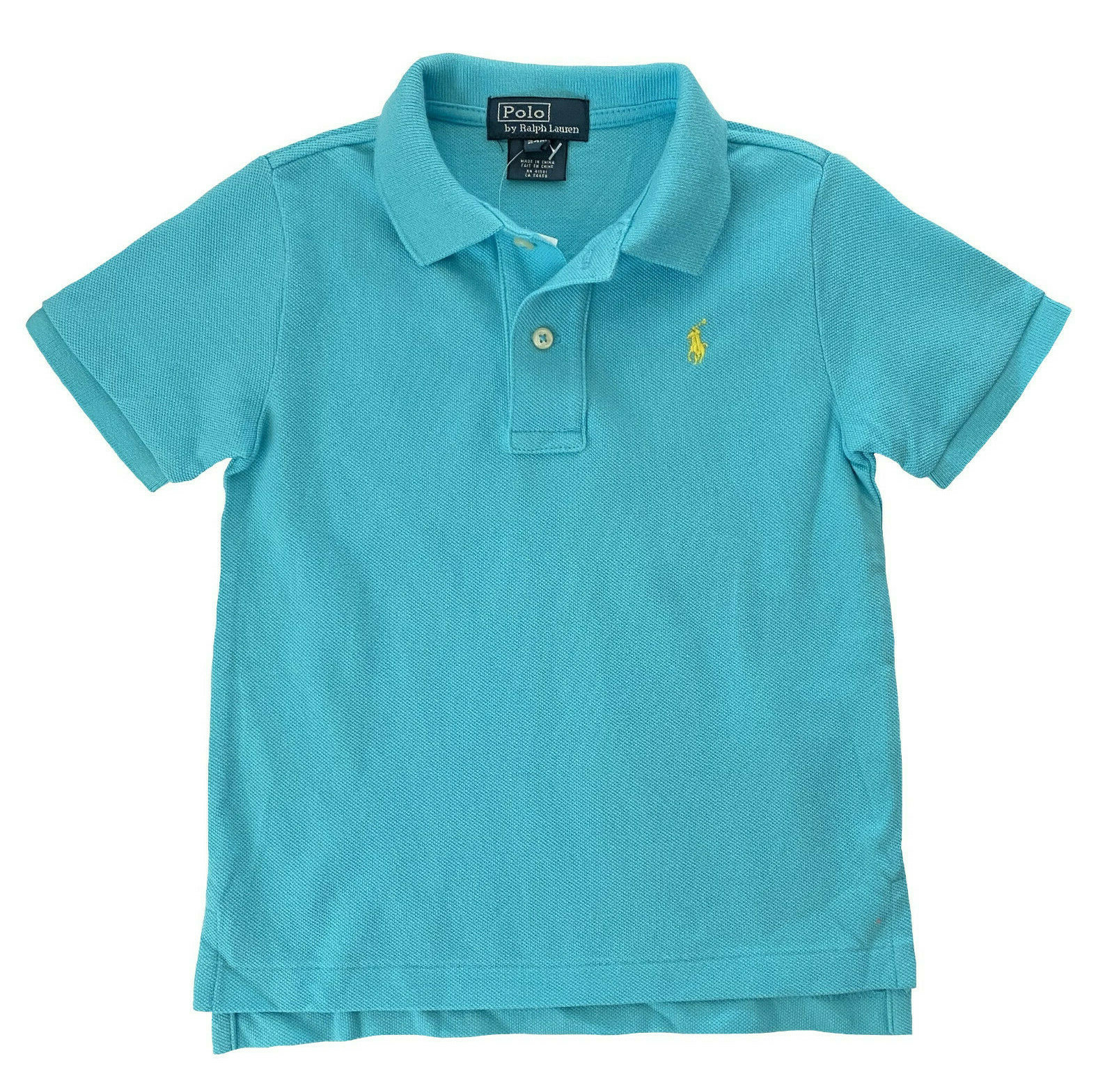 Ralph Lauren Baby Boy Blue Pique Polo Shirt 0 Free Ship eBay