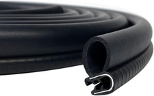 Car Door Rubber Seal Strip with Side Large Bulb 26Ft , Automotive Weather Stripp
