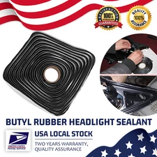 4M Butyl Tape Rubber Glue Headlight Door LED Sealant Retrofit Reseal Strip Roll