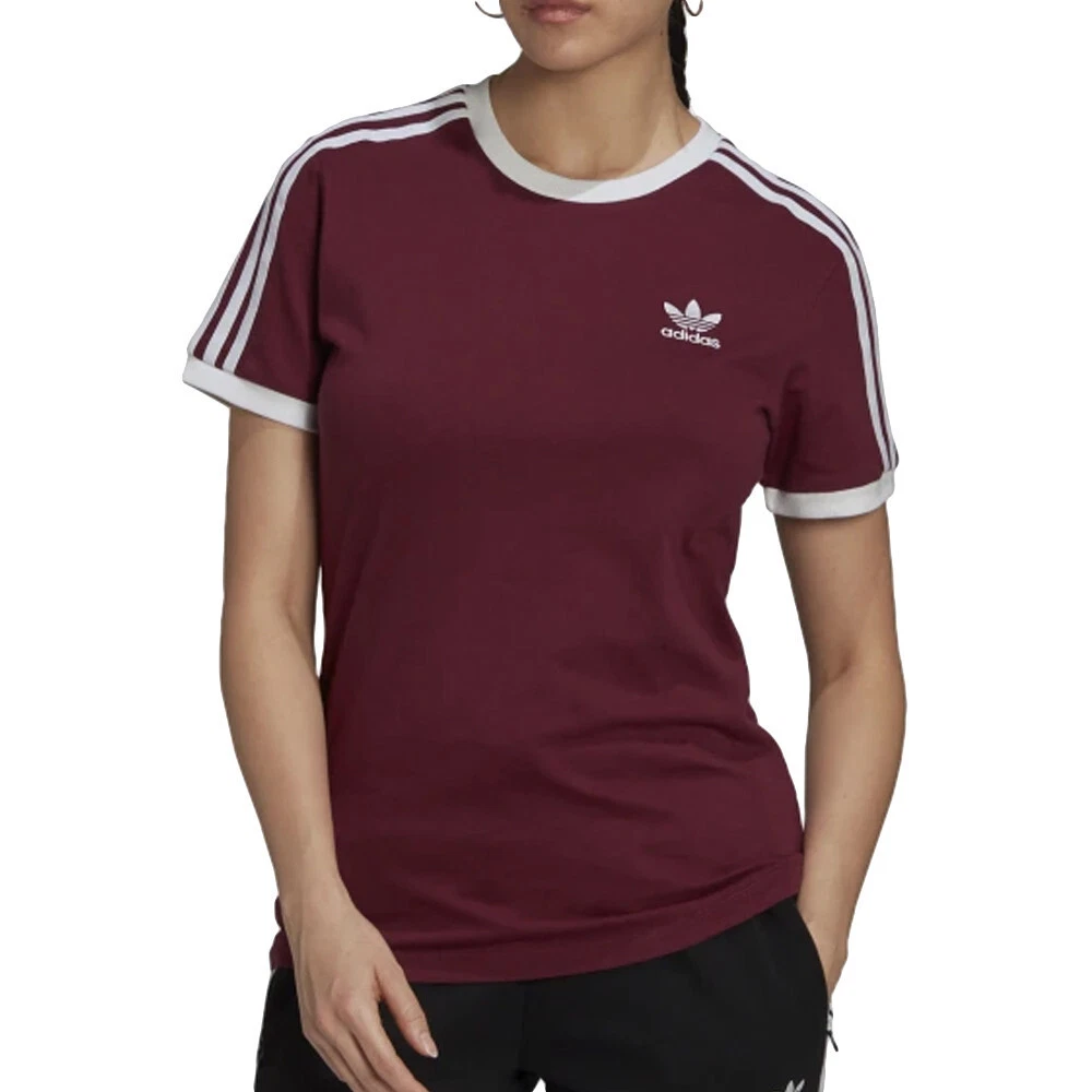 T shirt adidas rouge bordeaux hot sale